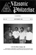 The Masonic Philatelist (Vol 48, No 03) cover