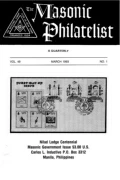 The Masonic Philatelist (Vol 49, No 01) cover