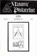 The Masonic Philatelist (Vol 55, No 04) cover