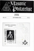 The Masonic Philatelist (Vol 61, No 03) cover