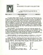 Masonic Stamp Collector (Vol 02, No 03) cover