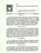 Masonic Stamp Collector (Vol 02, No 04) cover