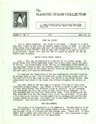 Masonic Stamp Collector (Vol 04, No 05) cover