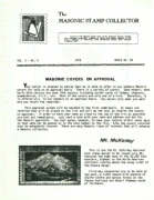 Masonic Stamp Collector (Vol 05, No 04) cover