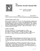 Masonic Stamp Collector (Vol 06, No 03) cover