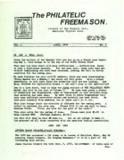 Philatelic Freemason (Vol 01, No 05) cover