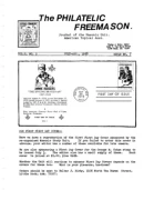 Philatelic Freemason (Vol 02, No 02) cover