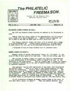 Philatelic Freemason (Vol 02, No 05) cover