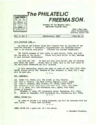 Philatelic Freemason (Vol 02, No 06) cover