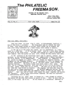 Philatelic Freemason (Vol 03, No 02) cover