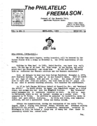 Philatelic Freemason (Vol 03, No 03) cover