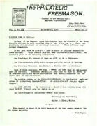 Philatelic Freemason (Vol 03, No 06) cover