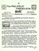 Philatelic Freemason (Vol 05, No 02) cover