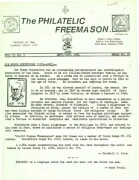 Philatelic Freemason (Vol 05, No 03) cover