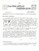 Philatelic Freemason (Vol 05, No 05) cover