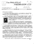 Philatelic Freemason (Vol 07, No 01) cover