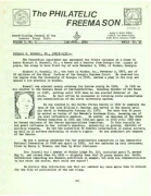 Philatelic Freemason (Vol 07, No 05) cover