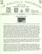 Philatelic Freemason (Vol 10, No 02) cover