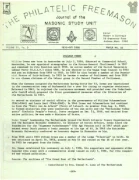 Philatelic Freemason (Vol 10, No 03) cover