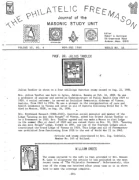 Philatelic Freemason (Vol 10, No 04) cover