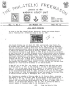 Philatelic Freemason (Vol 11, No 02) cover