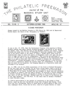 Philatelic Freemason (Vol 12, No 03) cover