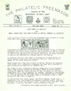 Philatelic Freemason (Vol 12, No 06) cover