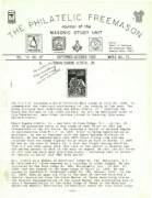 Philatelic Freemason (Vol 13, No 02) cover