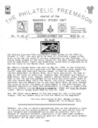 Philatelic Freemason (Vol 13, No 03) cover