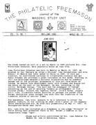 Philatelic Freemason (Vol 14, No 01) cover