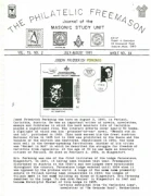 Philatelic Freemason (Vol 15, No 02) cover