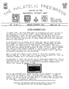 Philatelic Freemason (Vol 15, No 05) cover