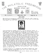 Philatelic Freemason (Vol 15, No 06) cover