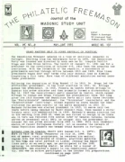 Philatelic Freemason (Vol 19, No 01) cover