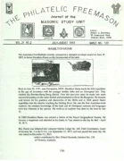Philatelic Freemason (Vol 21, No 02) cover