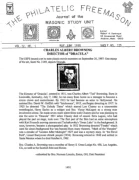 Philatelic Freemason (Vol 22, No 01) cover