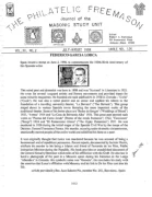 Philatelic Freemason (Vol 22, No 02) cover