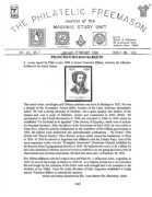 Philatelic Freemason (Vol 23, No 05) cover