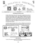 Philatelic Freemason (Vol 27, No 01) cover