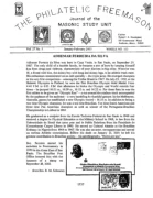 Philatelic Freemason (Vol 27, No 05) cover