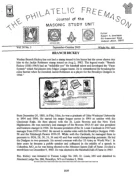 Philatelic Freemason (Vol 30, No 03) cover