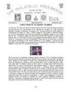 Philatelic Freemason (Vol 36, No 06) cover