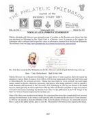 Philatelic Freemason (Vol 40, No 06) cover
