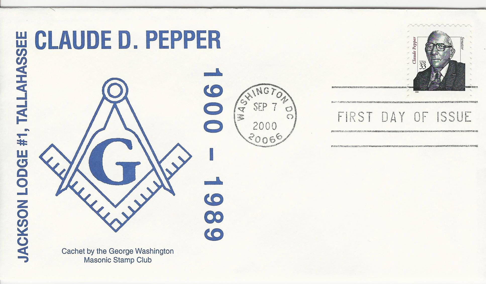 Square & Compass Postmark #1: Washington, DC —&hellip;