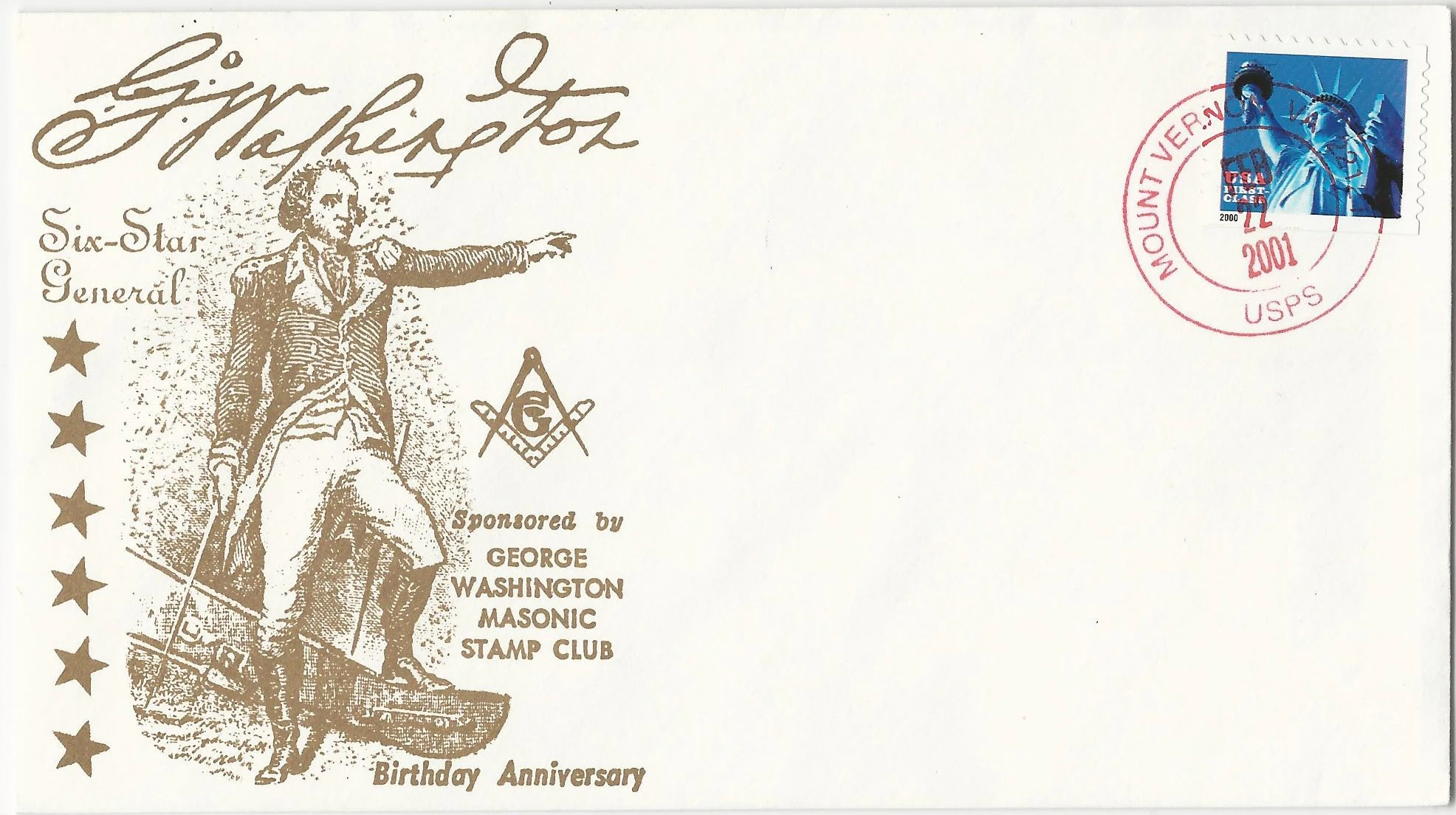 George Washington Brithday Postmark #1: Mount Vernon, VA&hellip;