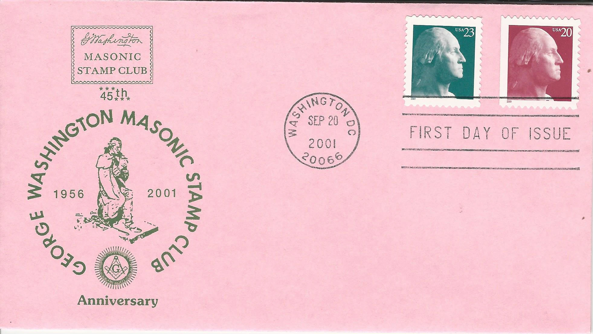 GWMSC Logo - 45th Anniversary, Pink Envelope Postmark&hellip;