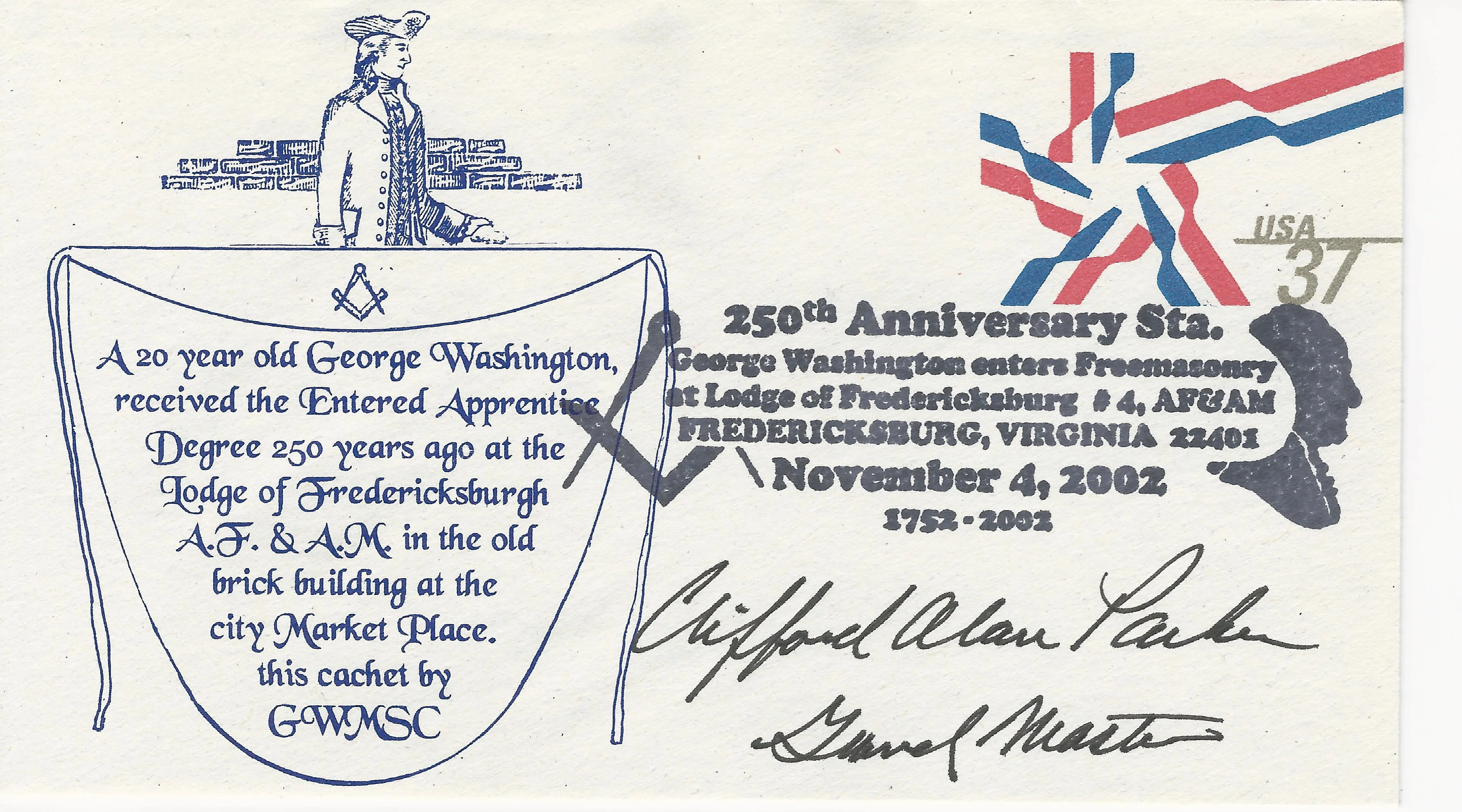 George Washington, 200th Anniv 1st Deg. Signed by&hellip;