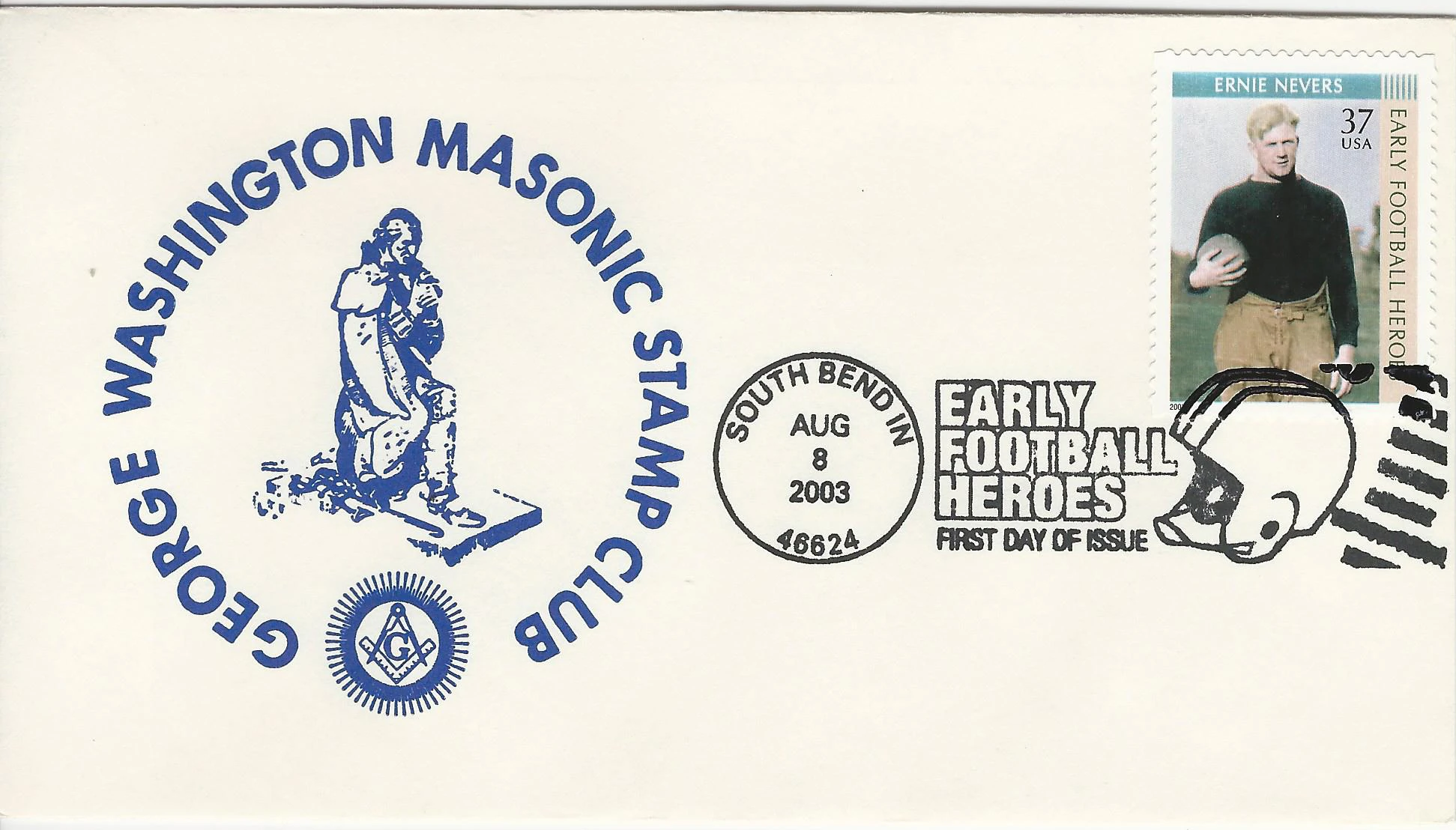 Early Football Heros Postmark #1: South Bend, IN&hellip;
