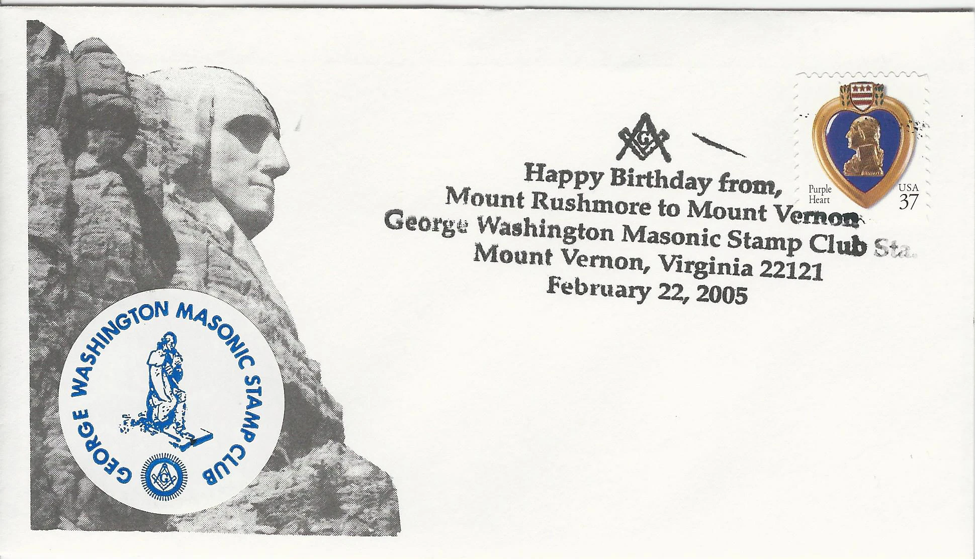My Rushmore Postmark #1: Mount Vernon, VA —&hellip;