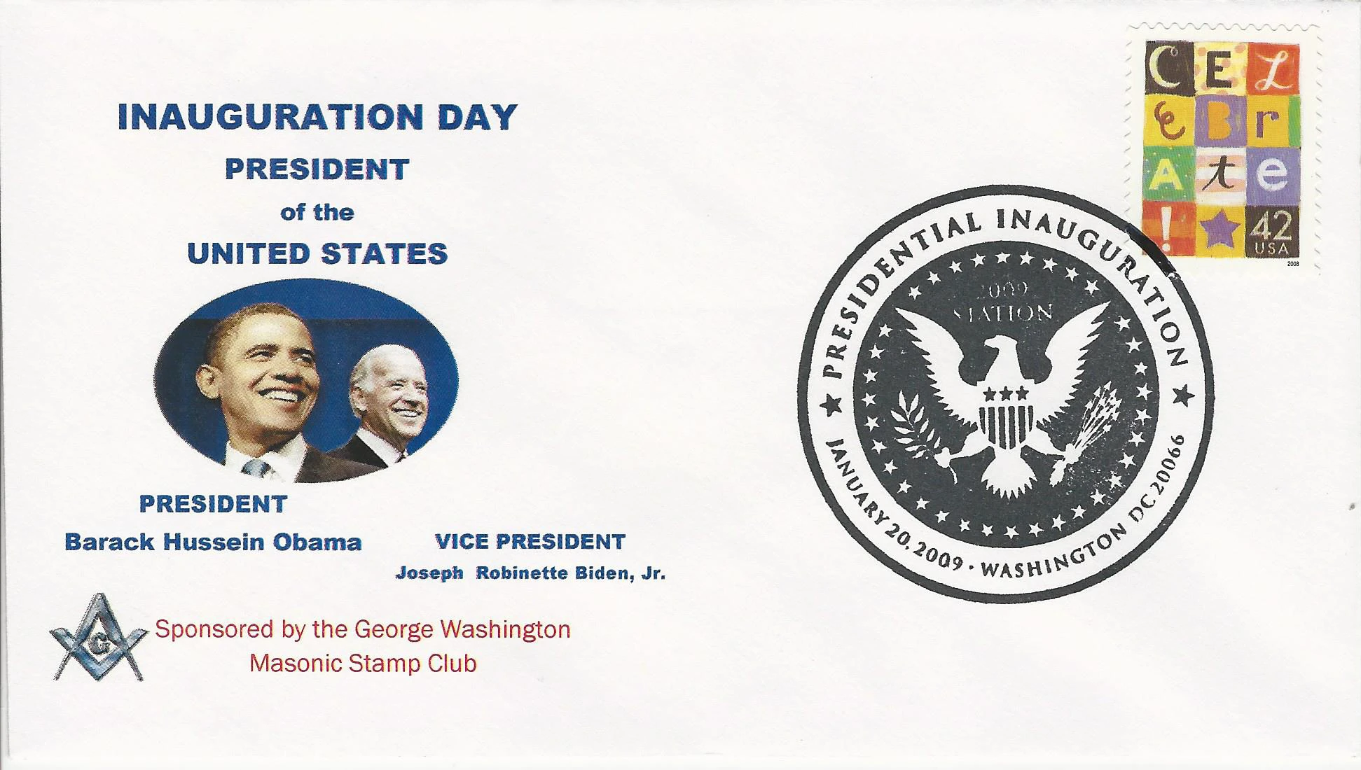Inauguration - Obama & Biden Postmark #1: Washington,&hellip;